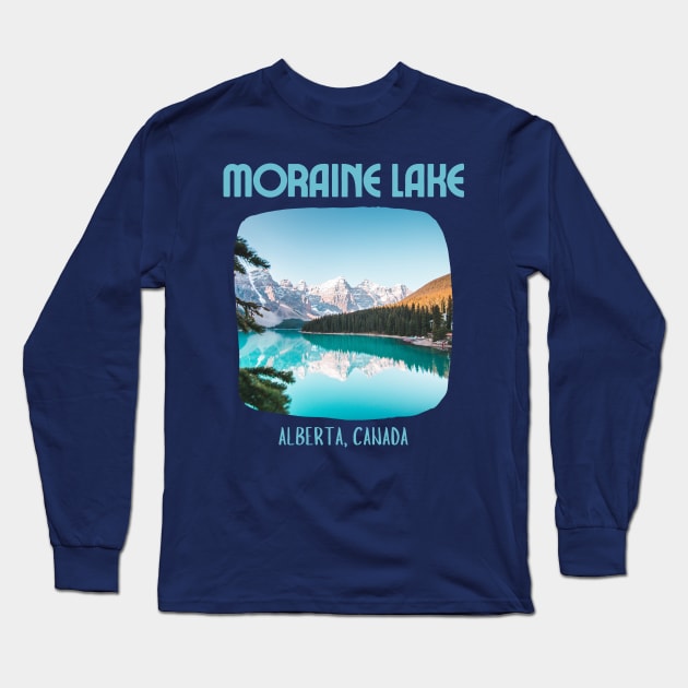 Moraine Lake Alberta Canada Long Sleeve T-Shirt by soulfulprintss8